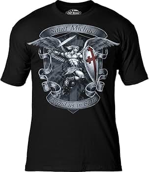 Amazon.com: 7.62 Design Saint Michael 'Defend Us' Men's T